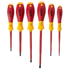 Wiha SoftFinish Electric 320N Screwdriver Set - Precision, Comfort & Safety for Electricians (4010995008338)